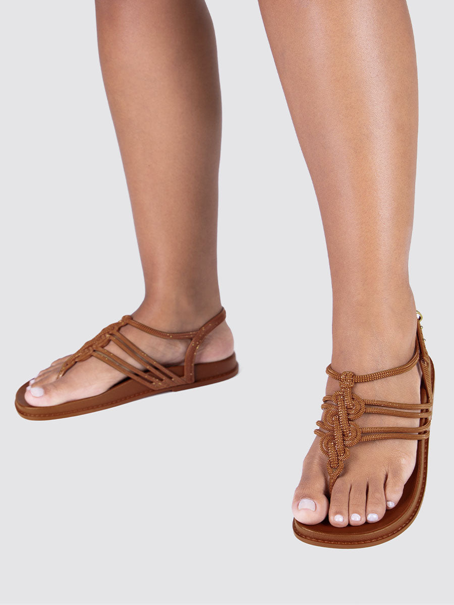 GRENDHA DETALHES SAND - COCOA BROWN