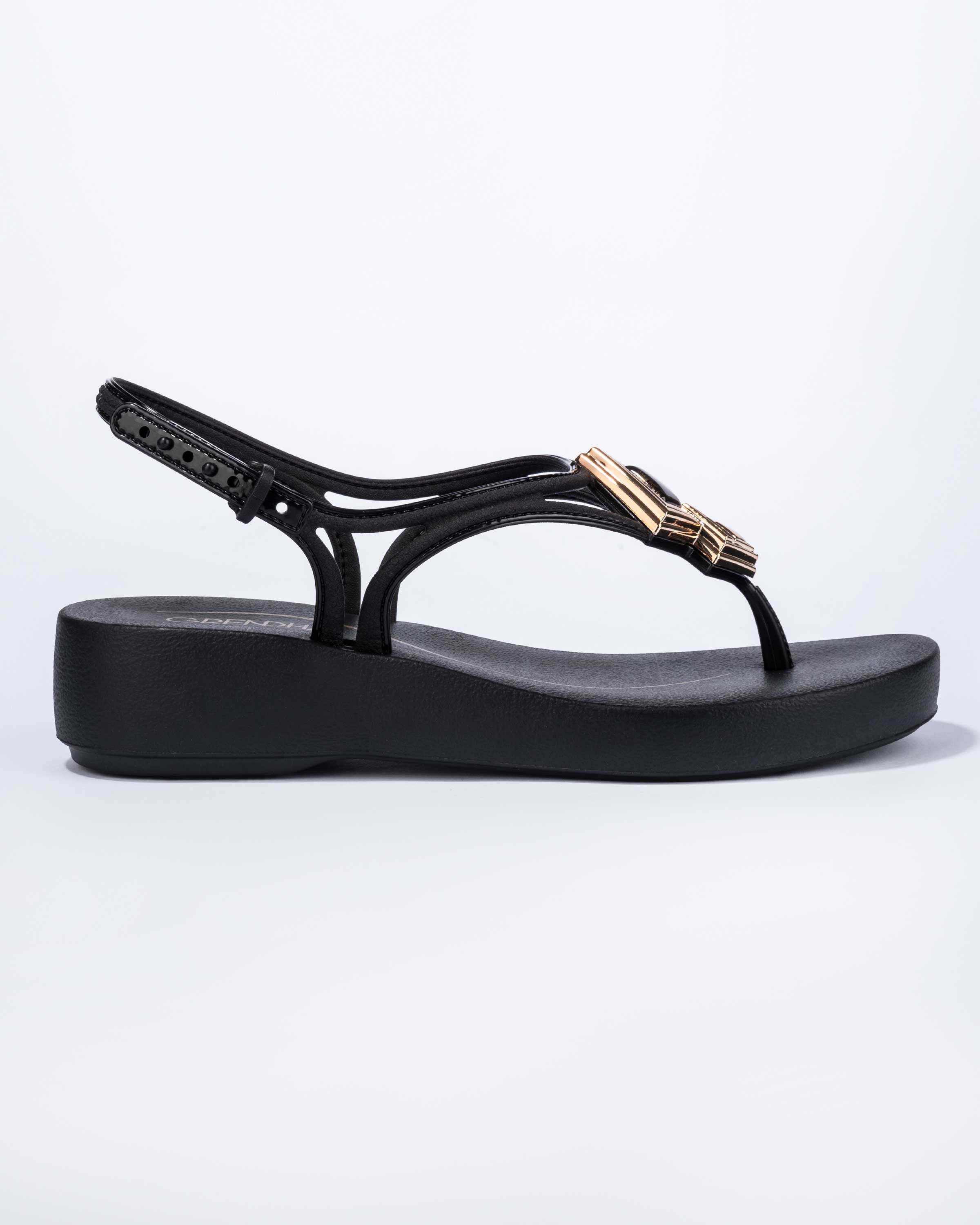  GRENDHA JOIA PLAT SANDAL - BLACK
