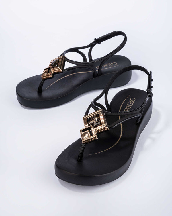  GRENDHA JOIA PLAT SANDAL - BLACK