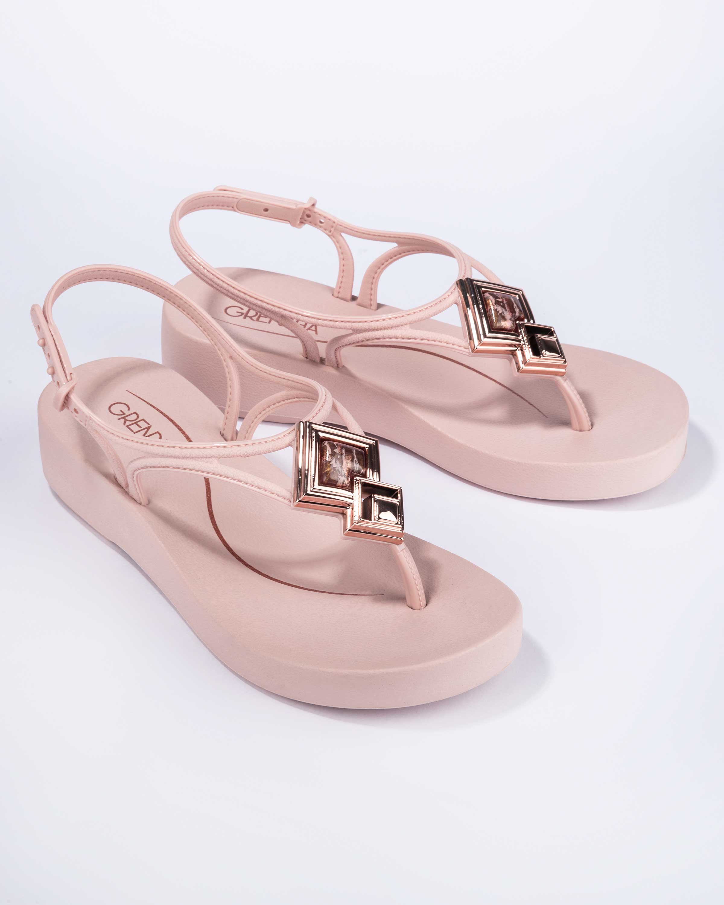  GRENDHA JOIA PLAT SANDAL - LIGHT NUDE