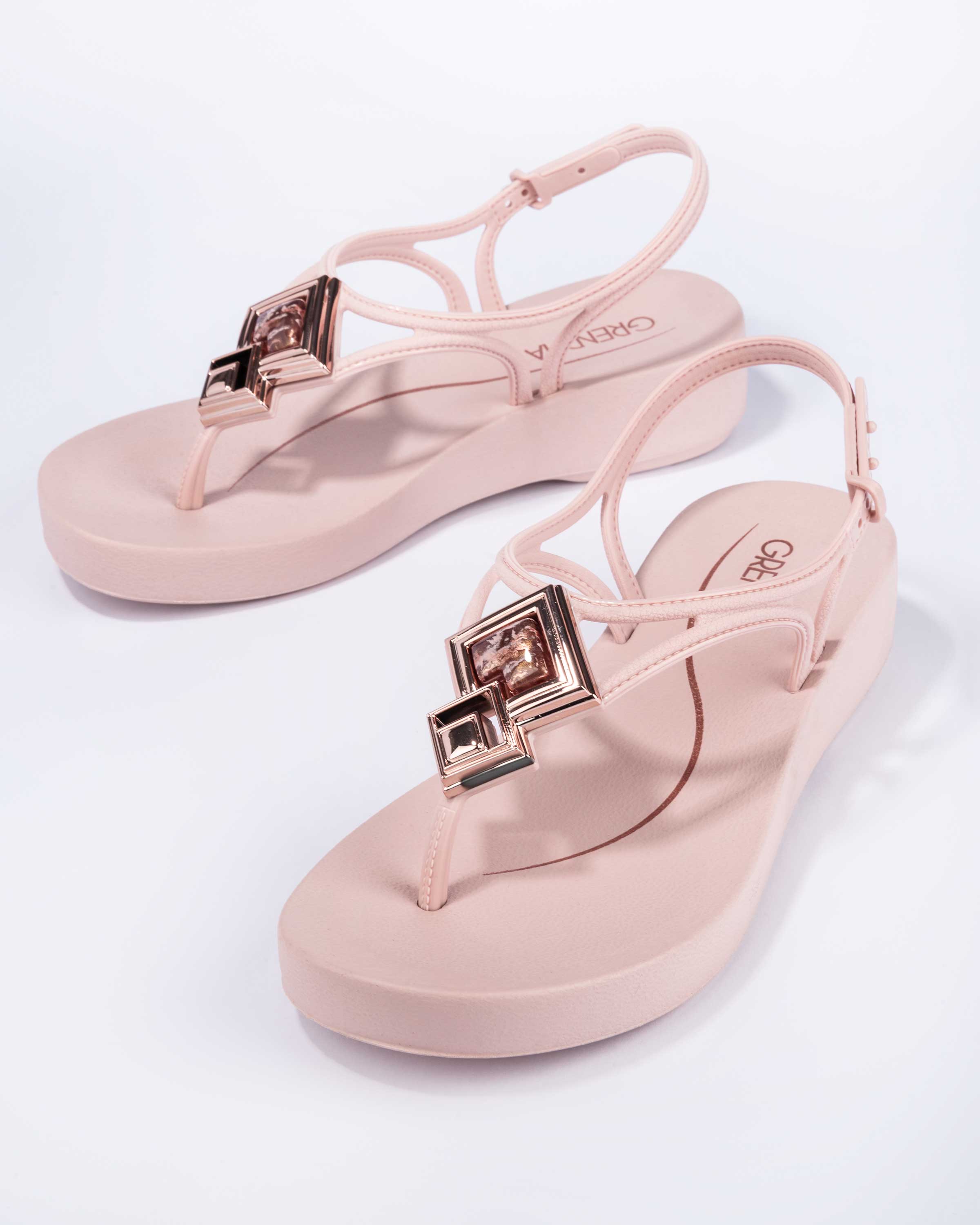  GRENDHA JOIA PLAT SANDAL - LIGHT NUDE