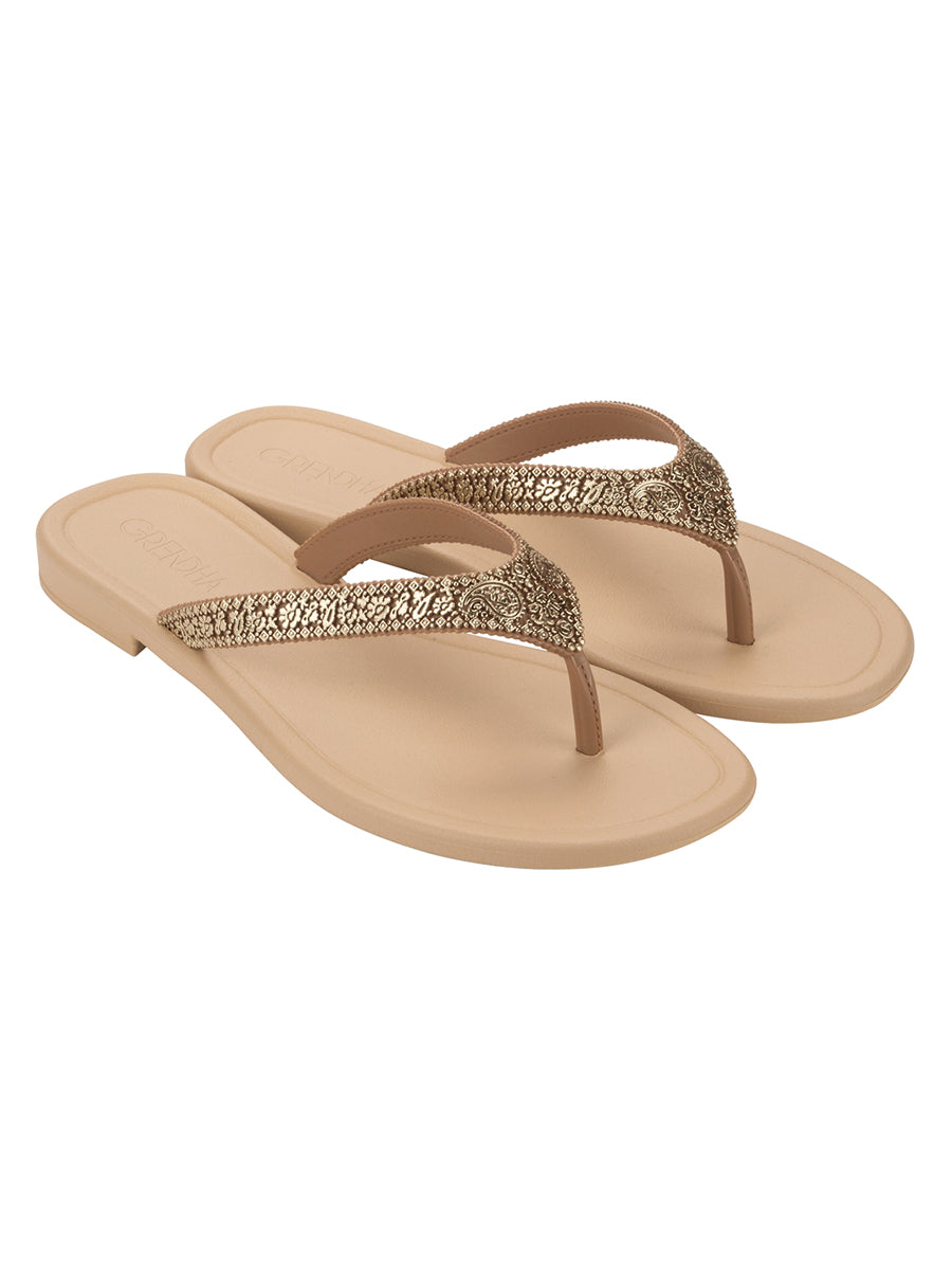 GRENDHA TODO DIA AUTENTICA RAST - BROWN/BEIGE